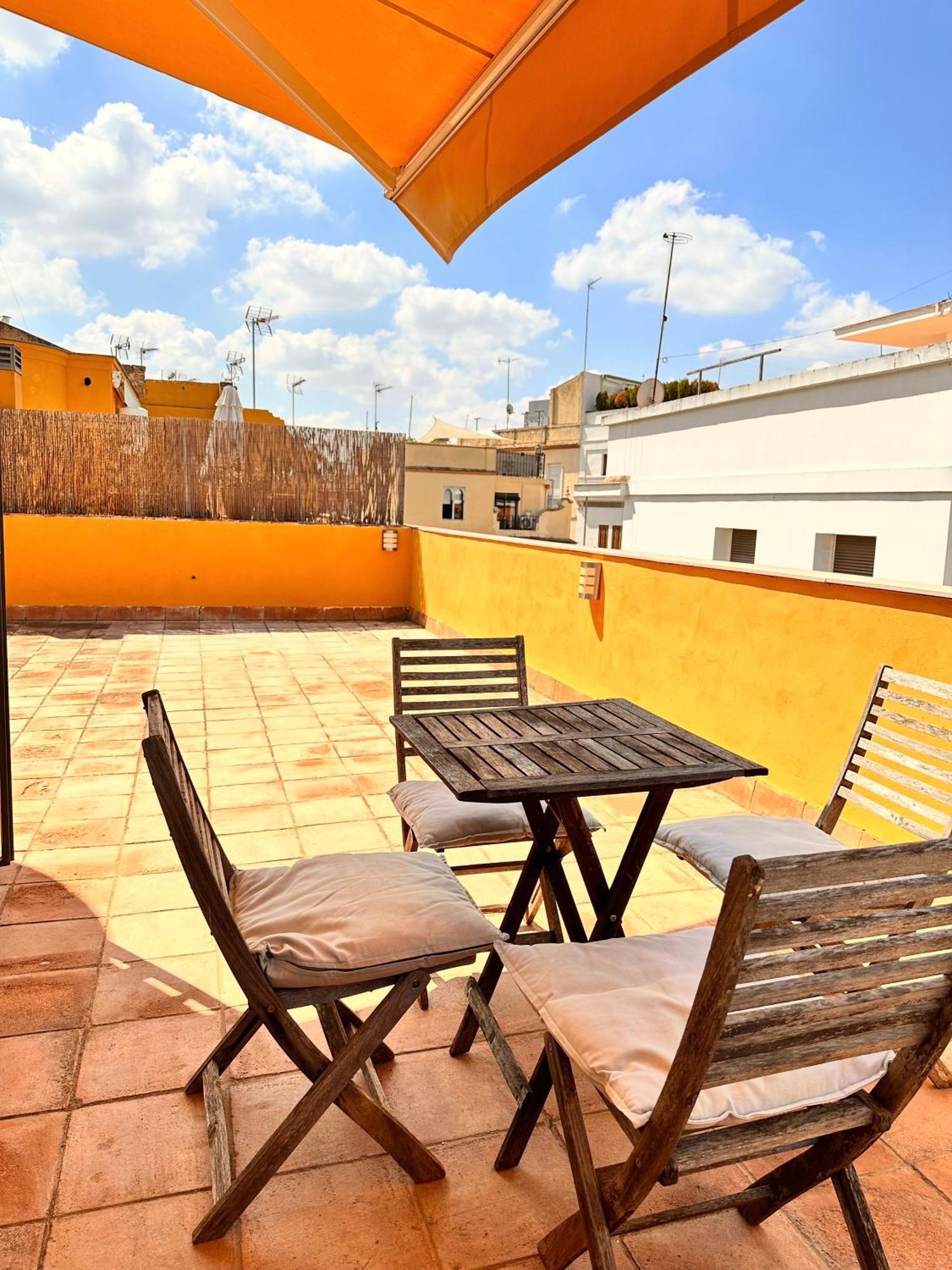 Penthouse Near Cathedral Private Rooftop Private Parking セビリア エクステリア 写真